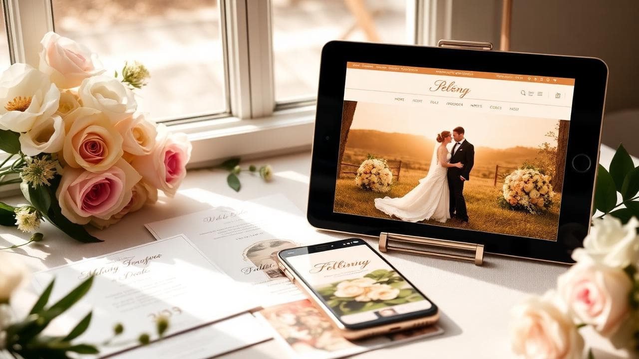 Hochzeitswebsite - Impression