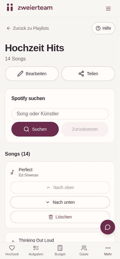 Musikwünsche & Playlist