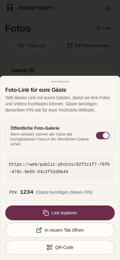 Fotos einfach teilen