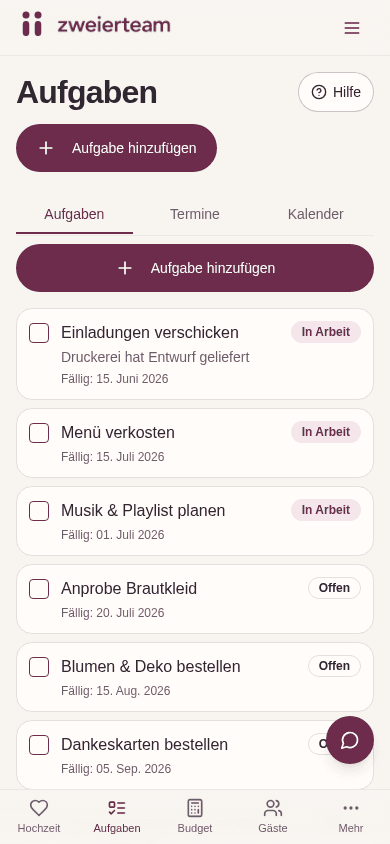 Aufgabenplanung