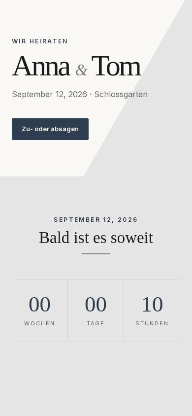 Hochzeitswebsite