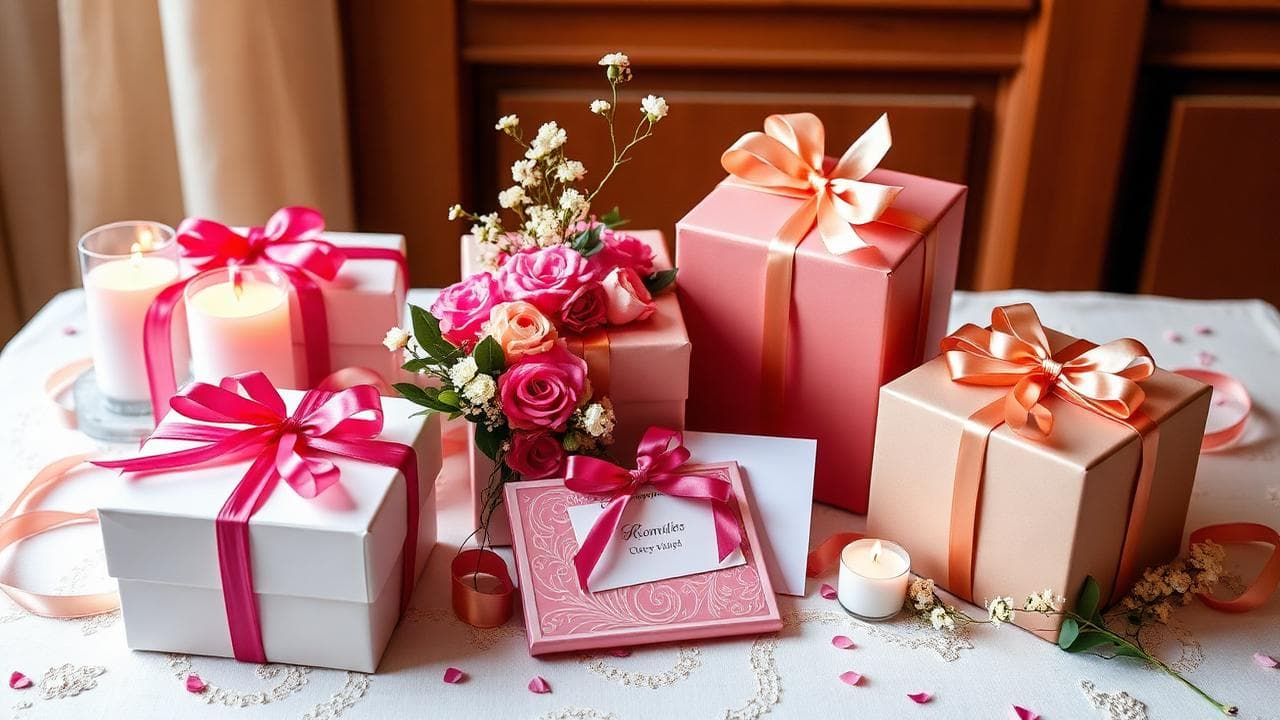 Geschenkeübersicht für personalisierte Dankeskarten